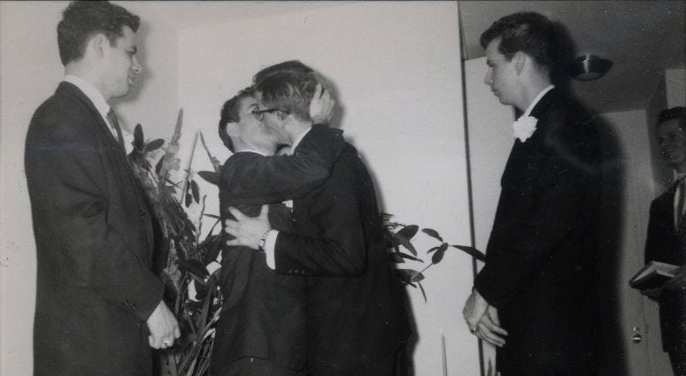 LGBT archivists in Philadelphia and California are trying to identify two men photographed on their wedding day at a time when gay marriage was considered taboo.