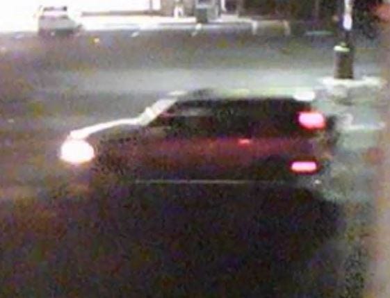 Police say a man was hit by two cars while crossing the street early Wednesday morning. They're searching for the driver of this car, which fled the scene. Police say a man was hit by two cars while crossing the street early Wednesday morning. They're searching for the driver of this car, which fled the scene.