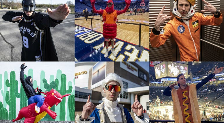 Basketball fan David Delooper went to 30 NBA games in 30 days and get on the JumboTron 30 times. Basketball fan David Delooper went to 30 NBA games in 30 days and get on the JumboTron 30 times.