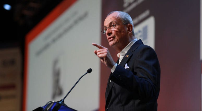 In this photo, Governor Phil Murphy delivers keynote address at the Betting on Sports America Conference on Wednesday, April 24, 2019. New Jersey Gov. Phil Murphy signed a number of bills into law Monday aimed at fighting an increase in foreclosures throughout the Garden State.