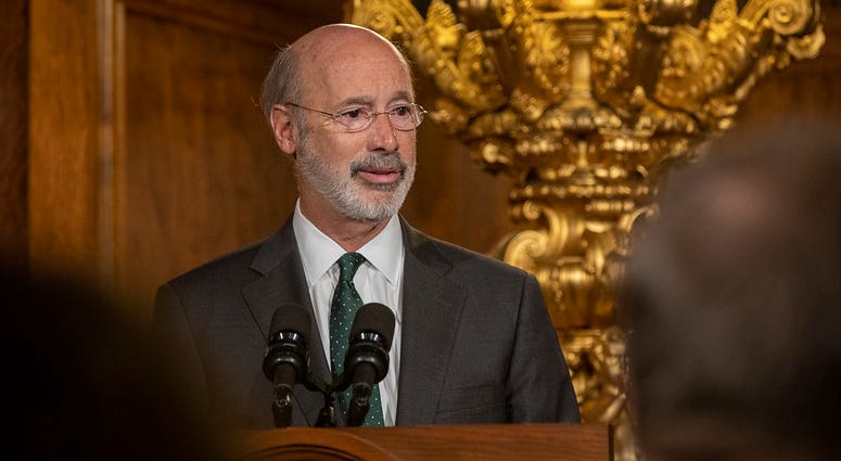 Gov. Tom Wolf speaking. Gov. Tom Wolf speaking.