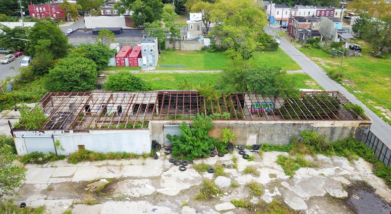 Site of illegal dumping at 260-268 Chestnut Street in Camden, N.J. on Sept. 13, 2019. Illegal dumping in Camden