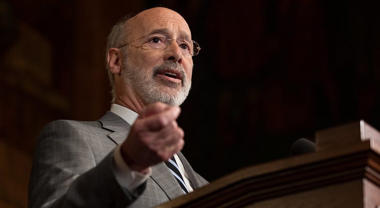 Governor Tom Wolf speaks during a press conference, during which Governor Wolf proposed 2020-21 budget items totaling more than $1.1 billion to support reducing the risks to Pennsylvanians of lead and asbestos. Governor Tom Wolf speaks during a press conference, during which Governor Wolf proposed 2020-21 budget items totaling more than $1.1 billion to support reducing the risks to Pennsylvanians of lead and asbestos.