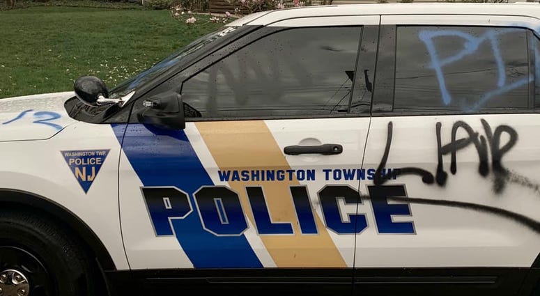 Authorities are offering a cash reward to find whoever spray-painted profane graffiti on properties in Washington Township. Washington Township vandalism