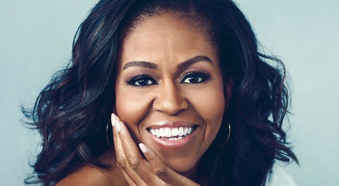 This cover image released by Crown Publishing Group shows "Becoming," by Michelle Obama, which comes out Nov. 13. This cover image released by Crown Publishing Group shows "Becoming," by Michelle Obama, which comes out Nov. 13.