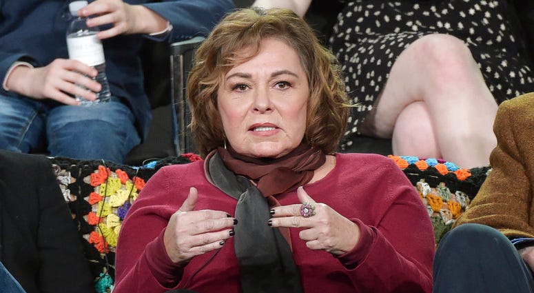 Roseanne Barr participates in the "Roseanne" panel during the Disney/ABC Television Critics Association Winter Press Tour in January. Roseanne Barr participates in the "Roseanne" panel during the Disney/ABC Television Critics Association Winter Press Tour in January.