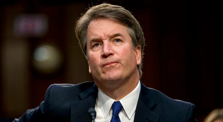 President Donald Trump's Supreme Court nominee, Brett Kavanaugh, a federal appeals court judge, appears before the Senate Judiciary Committee on Capitol Hill in Washington, Tuesday, Sept. 4, 2018. President Donald Trump's Supreme Court nominee, Brett Kavanaugh, a federal appeals court judge, appears before the Senate Judiciary Committee on Capitol Hill in Washington, Tuesday, Sept. 4, 2018.