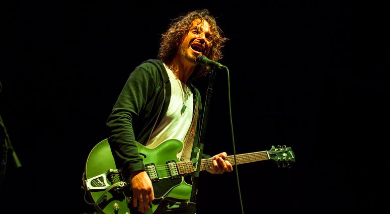 Chris Cornell of Soundgarden performs at Rock on the Range in Columbus, Ohio. New Chris Cornell music is being released more than a year after his death. Chris Cornell