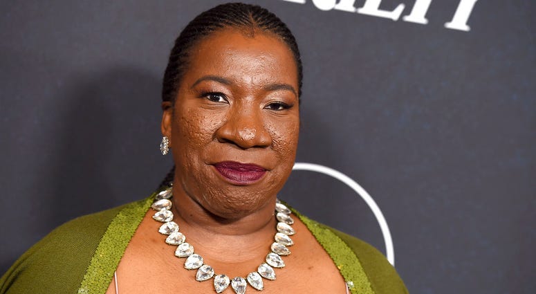 In this Oct. 12, 2018 file photo, #MeToo founder Tarana Burke arrives at Variety's Power of Women event in Beverly Hills, Calif. Tarana Burke