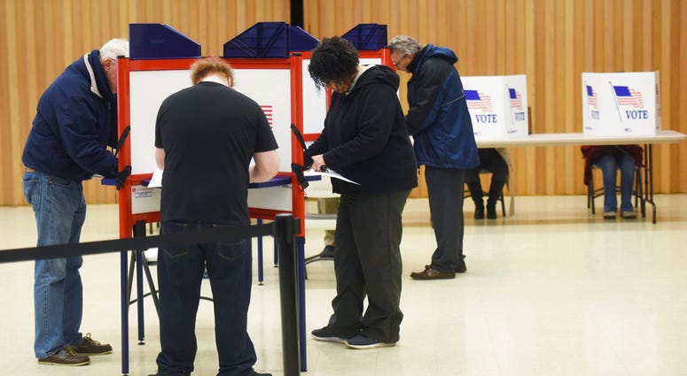 Voters cast their ballots Tuesday, Nov. 6, 2018, at Zion St. Joe United Church of Christ in St. Joseph, Mich. Voters cast their ballots Tuesday, Nov. 6, 2018, at Zion St. Joe United Church of Christ in St. Joseph, Mich.