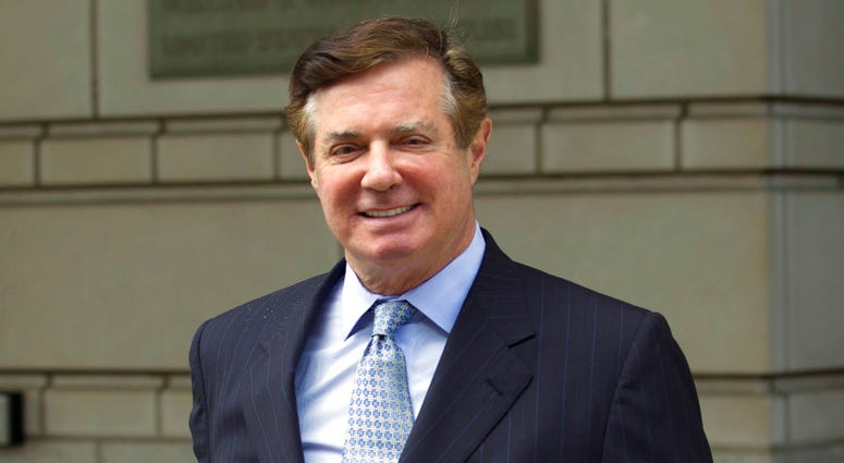 FILE - In this May 23, 2018, file photo, Paul Manafort, President Donald Trump's former campaign chairman, leaves the Federal District Court after a hearing, in Washington. FILE - In this May 23, 2018, file photo, Paul Manafort, President Donald Trump's former campaign chairman, leaves the Federal District Court after a hearing, in Washington.