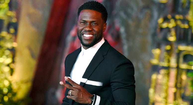 FILE - In this Dec. 11, 2017 file photo, Kevin Hart arrives at the Los Angeles premiere of "Jumanji: Welcome to the Jungle" in Los Angeles. FILE - In this Dec. 11, 2017 file photo, Kevin Hart arrives at the Los Angeles premiere of "Jumanji: Welcome to the Jungle" in Los Angeles.