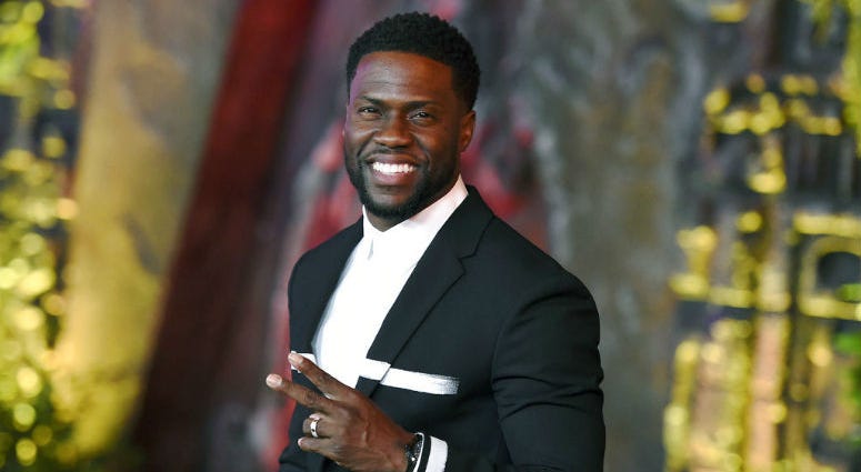 FILE - In this Dec. 11, 2017 file photo, Kevin Hart arrives at the Los Angeles premiere of "Jumanji: Welcome to the Jungle" in Los Angeles. FILE - In this Dec. 11, 2017 file photo, Kevin Hart arrives at the Los Angeles premiere of "Jumanji: Welcome to the Jungle" in Los Angeles.
