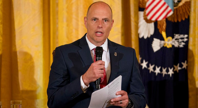 In this Aug. 20, 2018, file photo, Acting U.S. Immigration and Customs Enforcement Director Ronald Vitiello speaks during an event in Washington. Acting U.S. Immigration and Customs Enforcement Director Ronald Vitiello