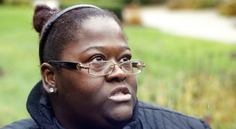 In this Nov. 2, 2018, photo Darlene Hardison speaks during an interview in Detroit. Hardison would have loved to have a funeral for her father and uncle and bury them in marked graves at a Michigan cemetery. In this Nov. 2, 2018, photo Darlene Hardison speaks during an interview in Detroit. Hardison would have loved to have a funeral for her father and uncle and bury them in marked graves at a Michigan cemetery.