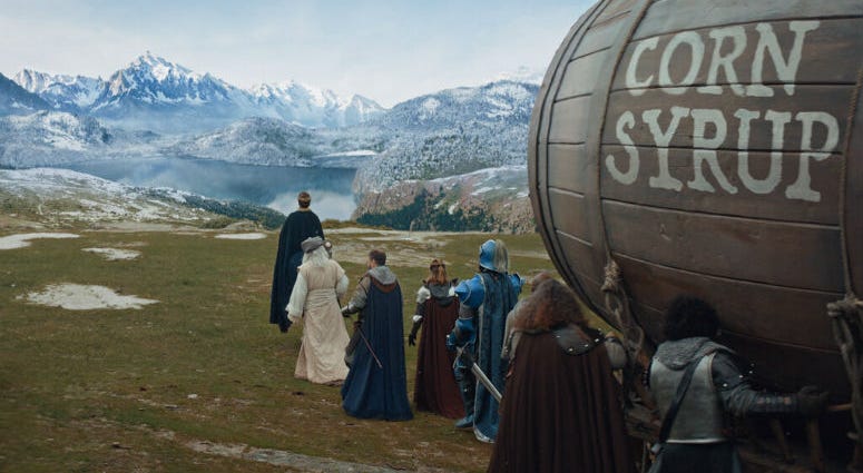 This undated image provided by Anheuser-Busch shows a scene from the company's Bud Light 2019 Super Bowl NFL football spot. This undated image provided by Anheuser-Busch shows a scene from the company's Bud Light 2019 Super Bowl NFL football spot.