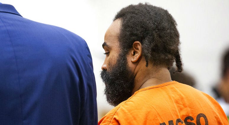 ILE - In this Feb. 5, 2019, file pool photo, Nathan Sutherland, accused of raping and impregnating a patient at Hacienda HealthCare, is arraigned in Maricopa County Superior Court in Phoenix, Ariz. ILE - In this Feb. 5, 2019, file pool photo, Nathan Sutherland, accused of raping and impregnating a patient at Hacienda HealthCare, is arraigned in Maricopa County Superior Court in Phoenix, Ariz.