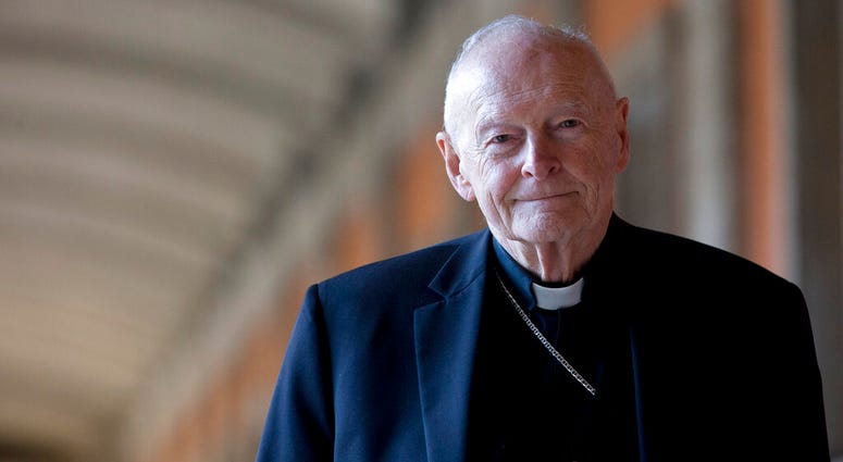 On Saturday, Feb. 16, 2019 the Vatican announced Pope Francis defrocked former U.S. Cardinal Theodore McCarrick after Vatican officials found him guilty of soliciting for sex while hearing Confession. Former U.S. Cardinal Theodore McCarrick