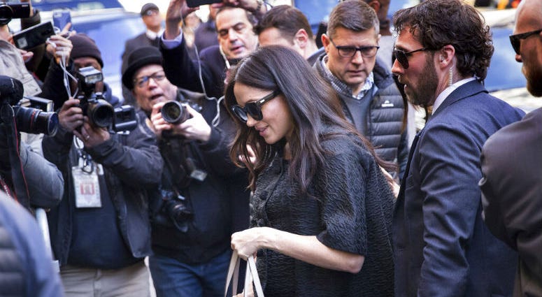 Meghan, Duchess of Sussex, arrives for her baby shower at the Mark Hotel on Tuesday, Feb. 19, 2019, in New York. Meghan, Duchess of Sussex, arrives for her baby shower at the Mark Hotel on Tuesday, Feb. 19, 2019, in New York.