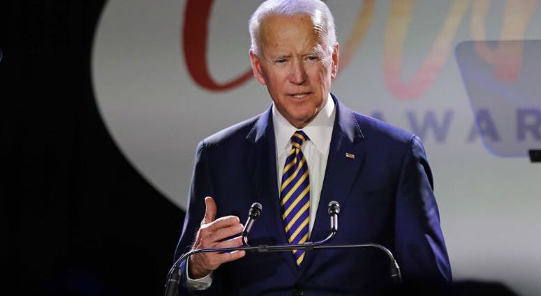 Former Vice President Joe Biden speaks at the Biden Courage Awards, Tuesday, March 26, 2019, in New York. Former Vice President Joe Biden speaks at the Biden Courage Awards.