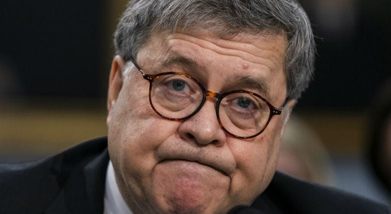 In his first appearance on Capitol Hill since taking office, and amid intense speculation over his review of special counsel Robert Mueller's Russia report, Attorney General William Barr appears before a House Appropriations subcommittee on Capitol Hill i William Barr says he will release a redacted version of the Mueller report on the Russia investigation within a week.