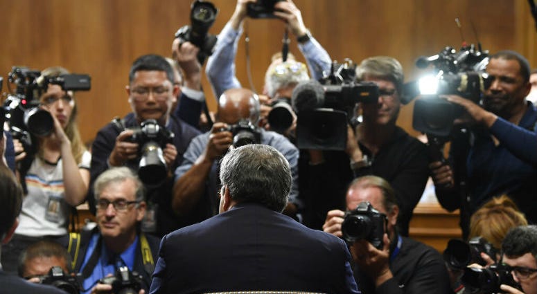 Attorney General William Barr is photographed as he sits down to testify before the Senate Judiciary Committee on Capitol Hill in Washington, Wednesday, May 1, 2019. Attorney General William Barr is photographed as he sits down to testify before the Senate Judiciary Committee on Capitol Hill in Washington, Wednesday, May 1, 2019.