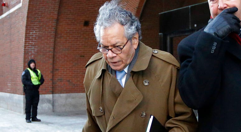 FILE - In this Jan. 30, 2019, file photo, Insys Therapeutics founder John Kapoor leaves federal court in Boston. On Thursday, May 2, 2019, Kapoor was found guilty in a scheme to bribe doctors to boost sales of a highly addictive fentanyl spray meant for cancer patients with severe pain.