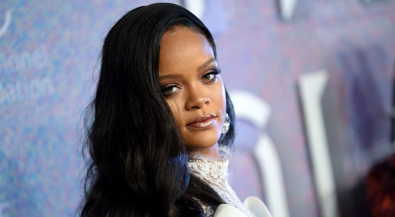 In this Sept. 13, 2018 file photo, singer Rihanna attends the 4th annual Diamond Ball at Cipriani Wall Street in New York. In this Sept. 13, 2018 file photo, singer Rihanna attends the 4th annual Diamond Ball at Cipriani Wall Street in New York.