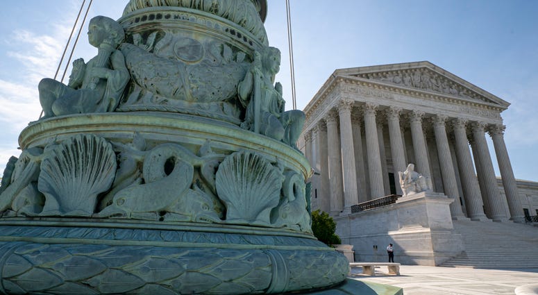 The Supreme Court is seen in Washington, Monday, June 17, 2019. The Supreme Court is seen in Washington, Monday, June 17, 2019.