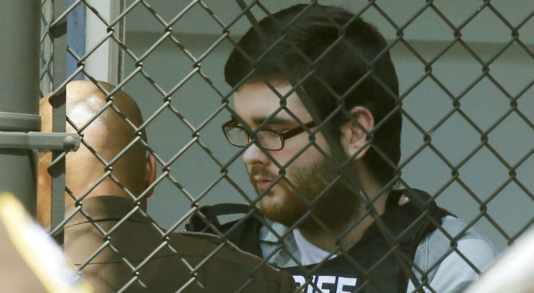 James Alex Fields Jr., is led out of General District Court courthouse after his sentencing on state charges, Monday, July 15, 2019, in Charlottesville, Va. Fields, an avowed white supremacist, was sentenced to life plus 419 years on state charges for deliberately driving his car into anti-racism protesters during a white nationalist rally in Virginia.
