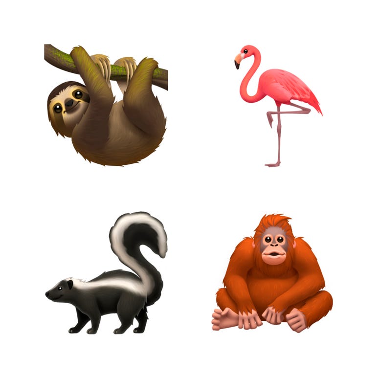 This image provided by Apple shows new emoji's released by Apple. This image provided by Apple shows new emoji's released by Apple.