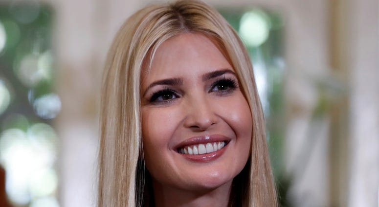 In this April 14, 2019 file photo, White House senior adviser Ivanka Trump, listens to women speak about their experiences working with Muya, a manufacturing center of textiles and traditional crafts in Addis Ababa, Ethiopia. In this April 14, 2019 file photo, White House senior adviser Ivanka Trump, listens to women speak about their experiences working with Muya, a manufacturing center of textiles and traditional crafts in Addis Ababa, Ethiopia.
