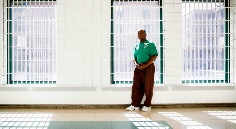 Incarcerated filmmaker Ezra poses for a portrait at the State Correctional Institution in Chester, Pa. Incarcerated filmmaker Ezra poses for a portrait at the State Correctional Institution in Chester, Pa.