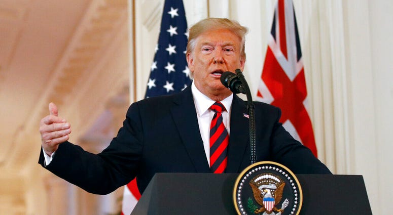 President Donald Trump speaks during a news conference with Australian Prime Minister Scott Morrison in the East Room of the White House, Friday, Sept. 20, 2019, in Washington. President Donald Trump speaks during a news conference with Australian Prime Minister Scott Morrison in the East Room of the White House, Friday, Sept. 20, 2019, in Washington.