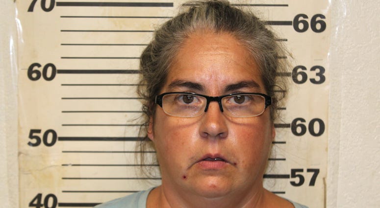 This undated photo provided by the Benton County, Mo., Sheriff's Office in Warsaw, Mo., shows Tiffany Woodington, whe was charged Friday, Sept. 20, 2019, in Missouri with 10 counts of felony animal abuse and two misdemeanor counts of animal abuse. Tiffany Woodington