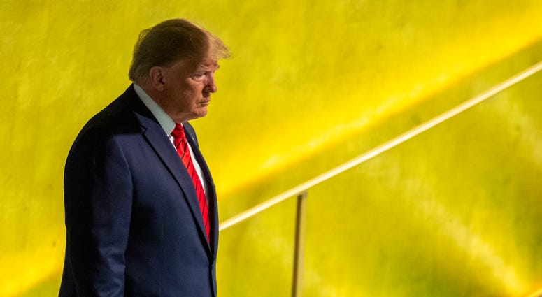 U.S. President Donald Trump arrives to address the 74th session of the United Nations General Assembly at U.N. headquarters, Sept. 24, 2019. President Donald Trump