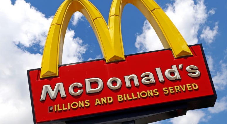 A sign outside a McDonald's restaurant in Pittsburgh is shown. A sign outside a McDonald's restaurant in Pittsburgh is shown.