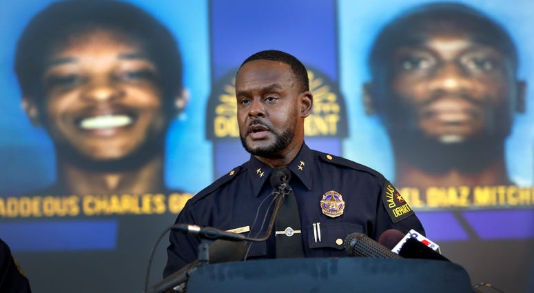 Dallas Assistant Chief of Police Avery Moore addresses the media about a drug deal gone bad resulting in the death of Joshua Brown. Dallas Assistant Chief of Police Avery Moore addresses the media about a drug deal gone bad resulting in the death of Joshua Brown.