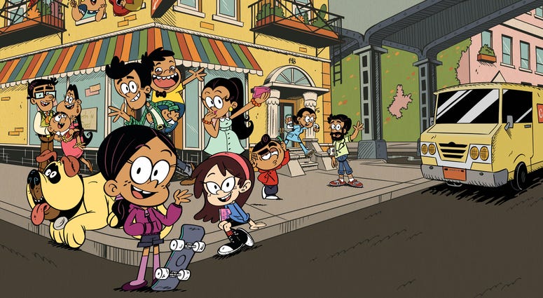 The Nickelodeon animated series “The Casagrandes” features a multigenerational Mexican American family. Promotional still from the Nickelodeon animated series “The Casagrandes,” featuring a multigenerational Mexican American family.