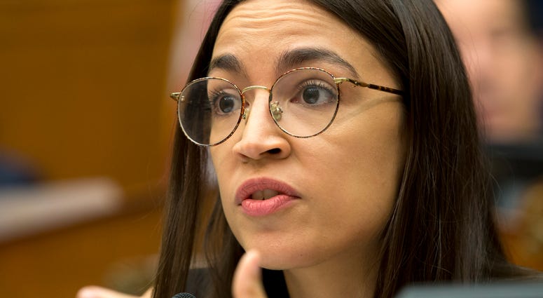 Rep. Alexandria Ocasio-Cortez, D-N.Y., speaks during the House Oversight subcommittee hearing on deportation of critically ill children at Capitol Hill in Washington, on Wednesday, Oct. 30, 2019. Rep. Alexandria Ocasio-Cortez, D-N.Y., speaks during the House Oversight subcommittee hearing on deportation of critically ill children at Capitol Hill in Washington, on Wednesday, Oct. 30, 2019.
