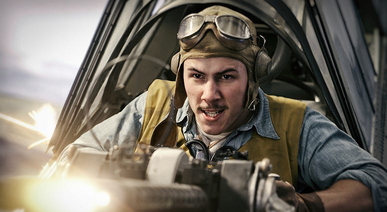 Nick Jonas in "Midway," which bested "Doctor Sleep" at the weekend box office. Nick Jonas in "Midway."
