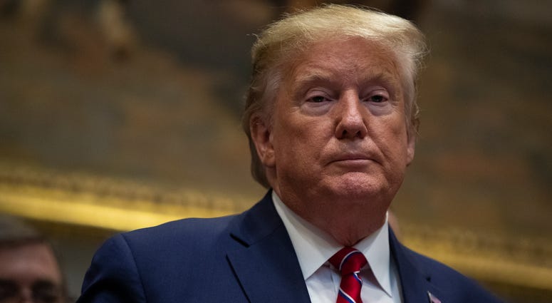 President Donald Trump pauses during an event on healthcare prices in the Roosevelt Room of the White House, Friday, Nov. 15, 2019, in Washington. President Donald Trump pauses during an event on healthcare prices in the Roosevelt Room of the White House, Friday, Nov. 15, 2019, in Washington.