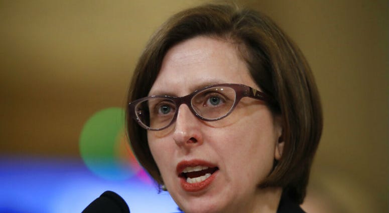 Deputy Assistant Secretary of Defense Laura Cooper testifies before the House Intelligence Committee on Capitol Hill in Washington. Deputy Assistant Secretary of Defense Laura Cooper testifies before the House Intelligence Committee on Capitol Hill.