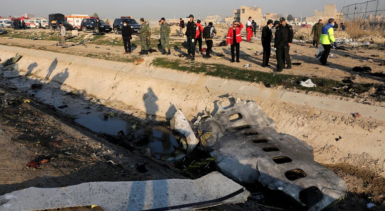 Iran announced Saturday that its military “unintentionally” shot down the Ukrainian jetliner that crashed earlier this week, killing all 176 aboard, after the government had repeatedly denied Western accusations that it was responsible. Debris at the scene where a Ukrainian plane crashed in Shahedshahr southwest of the capital Tehran, Iran.