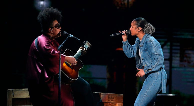 Brittany Howard, left, and Alicia Keys perform at the 62nd annual Grammy Awards on Sunday, Jan. 26, 2020, in Los Angeles. Brittany Howard, left, and Alicia Keys perform at the 62nd annual Grammy Awards on Sunday, Jan. 26, 2020, in Los Angeles.