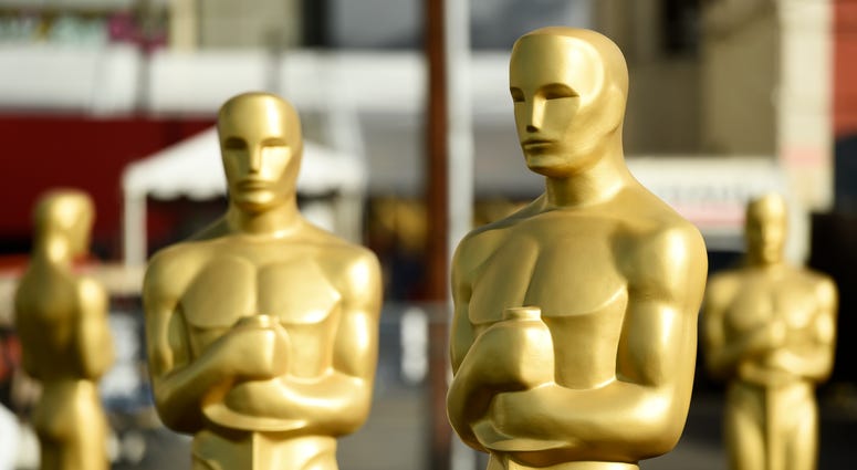 Oscar statues stand off of Hollywood Boulevard in preparation for the 92nd Academy Awards at the Dolby Theatre in Los Angeles. Oscar statues stand off of Hollywood Boulevard in preparation for the 92nd Academy Awards at the Dolby Theatre in Los Angeles.
