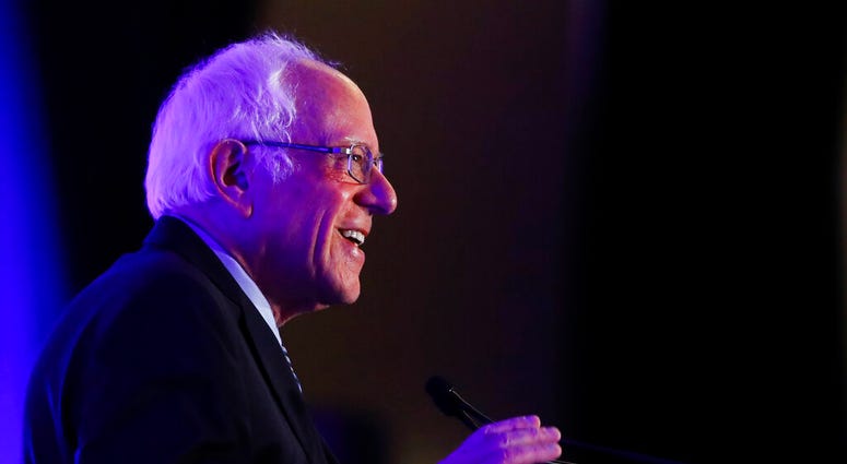 Democratic presidential candidate Sen. Bernie Sanders, I-Vt., speaks during First in the South Dinner, Monday, Feb. 24, 2020, in Charleston, S.C. Democratic presidential candidate Sen. Bernie Sanders, I-Vt., speaks during First in the South Dinner, Monday, Feb. 24, 2020, in Charleston, S.C.
