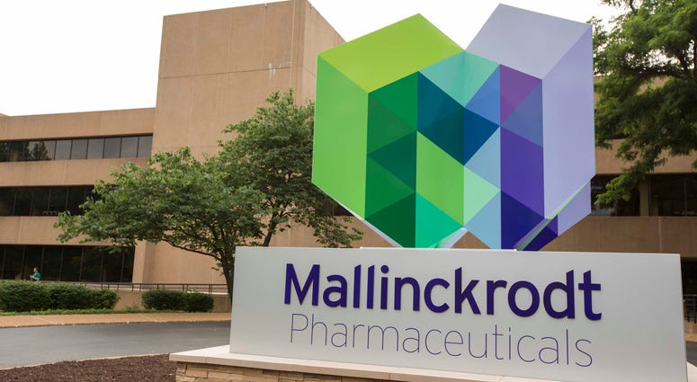 The exterior of the Mallinckrodt Pharmaceuticals office in St. Louis, July 1, 2013 The exterior of the Mallinckrodt Pharmaceuticals office in St. Louis, July 1, 2013