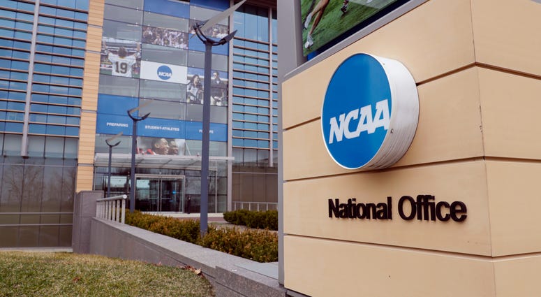 The national office of the NCAA in Indianapolis The national office of the NCAA in Indianapolis