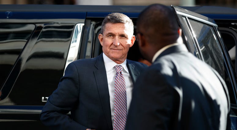 President Donald Trump's former National Security Advisor Michael Flynn arrives at federal court in Washington, Dec. 18, 2018. President Donald Trump's former National Security Advisor Michael Flynn arrives at federal court in Washington, Dec. 18, 2018.